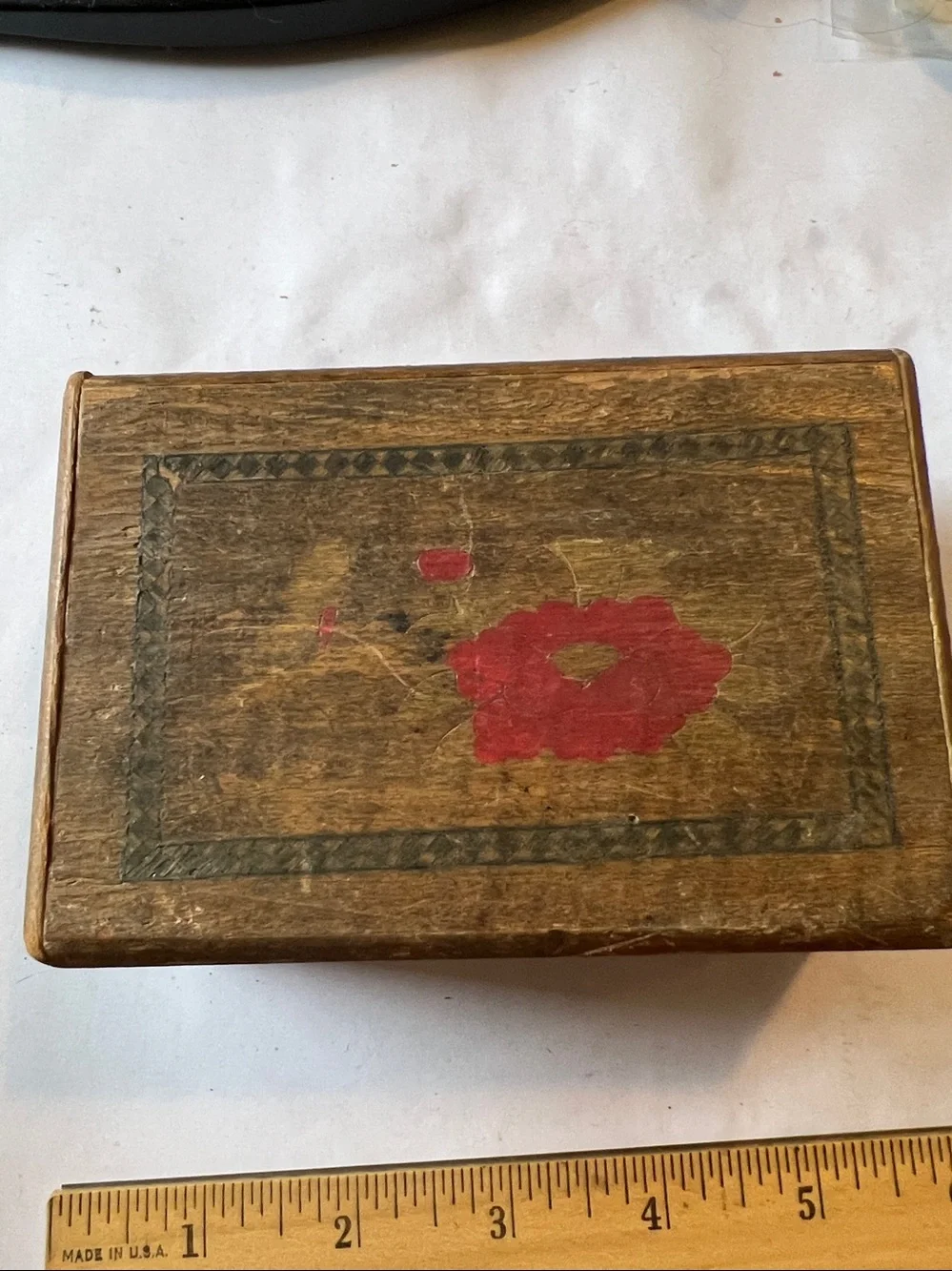 Vintage Japanese puzzle box Himitsu Bako wooden parcay